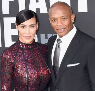 Cassandra Joy Greene ex-boyfriend Dr. Dre with his ex-wife Nicole Young.